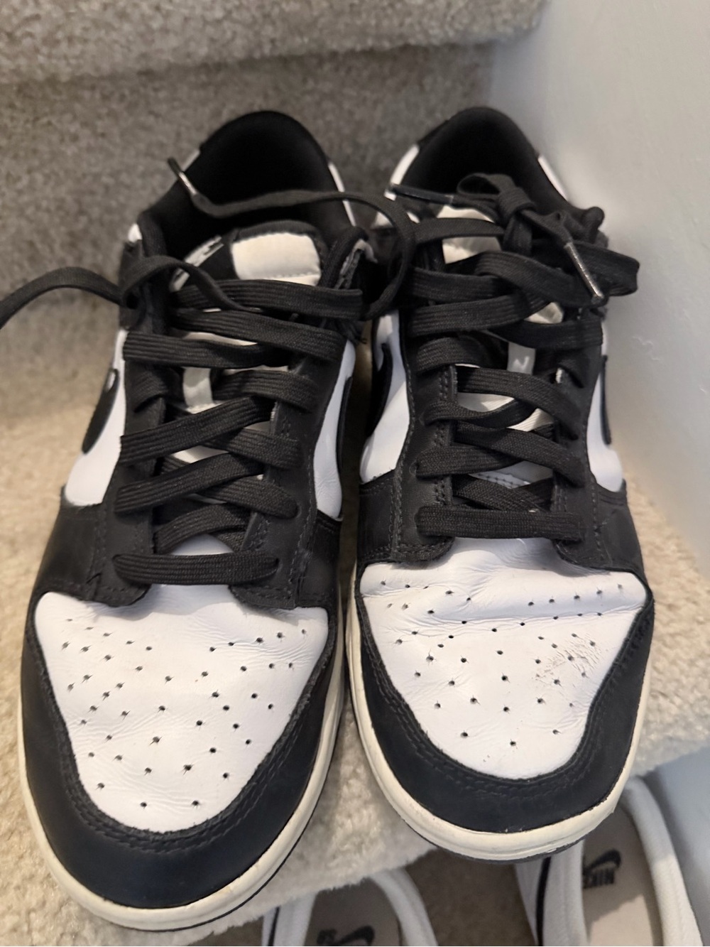 Nike Dunk Low Panda Black White Men’s Size 9 – Good Condition - Picture 7 of 8